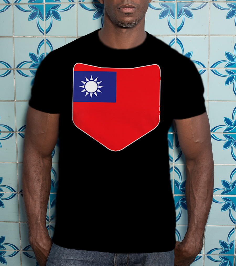 Taiwan Flag Pocket T-Shirt