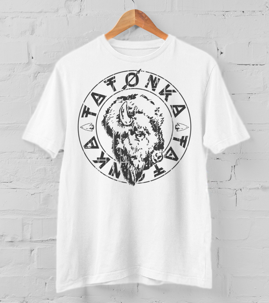 Tatonka Buffalo Circle Design By Drew T-Shirt