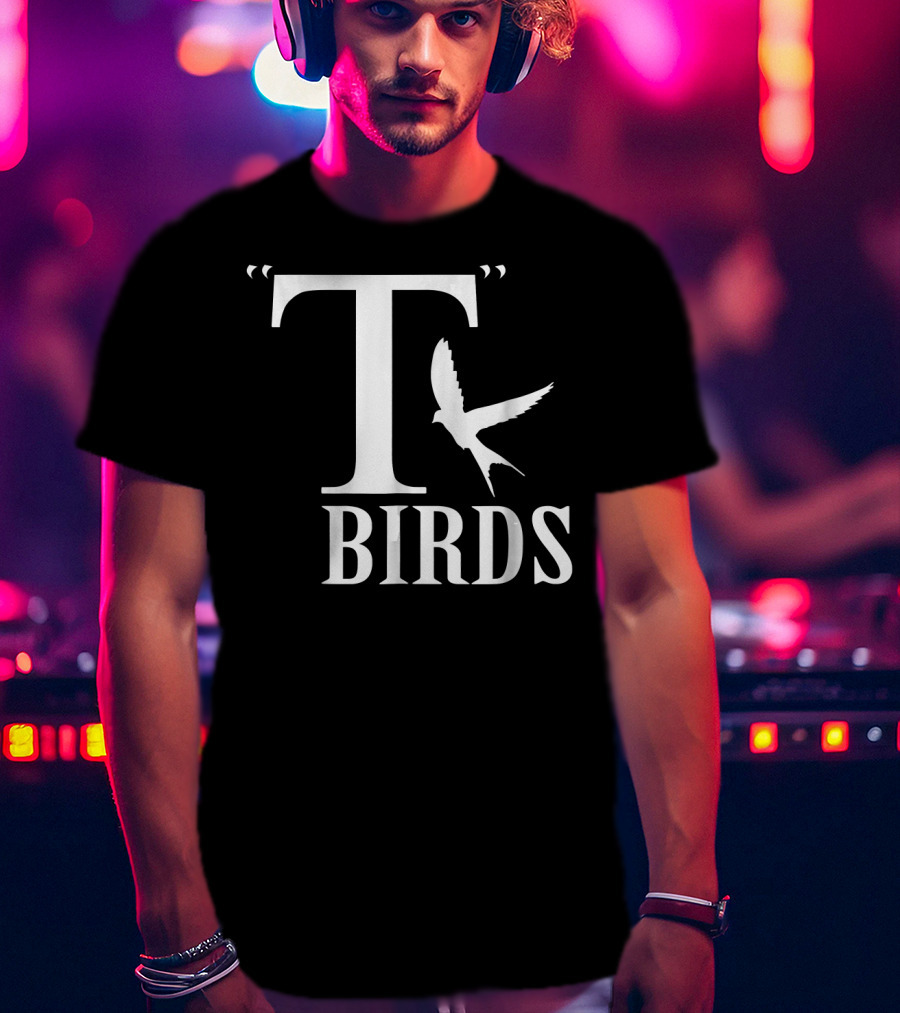 T Birds Flying Graphic Movie Themed T-Shirt