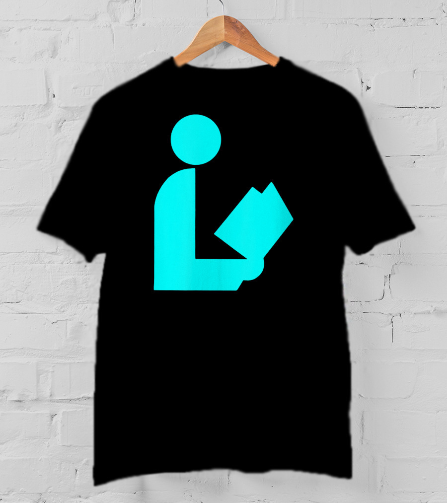 TealAqua Library Icon Road Sign Librarian Summer T-Shirt