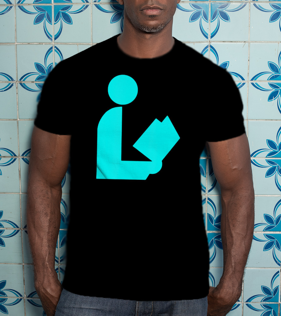 TealAqua Library Icon Road Sign Librarian Summer T-Shirt