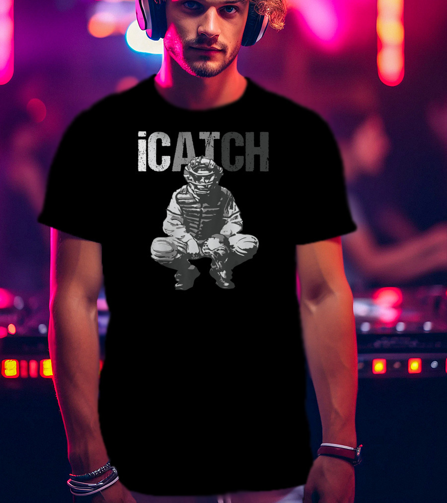ICatch Baseball Catcher In Gear T-Shirt