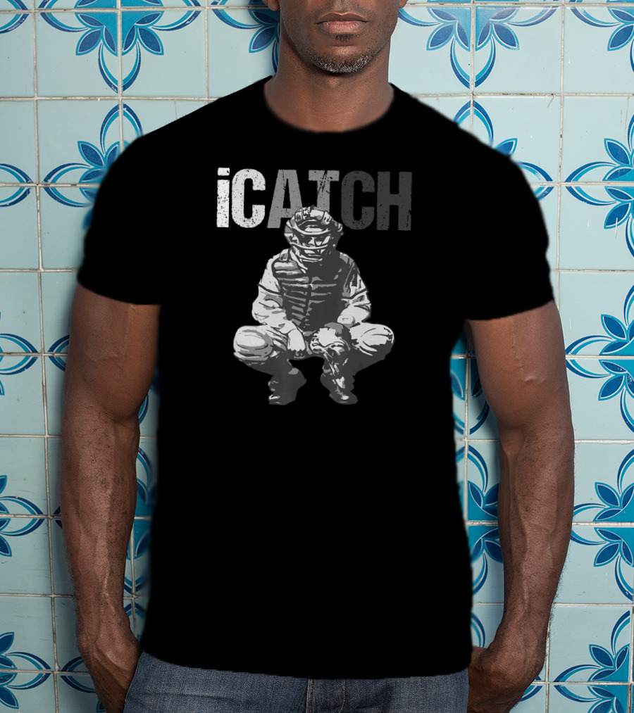 ICatch Baseball Catcher In Gear T-Shirt