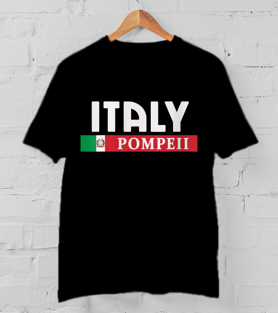 Italy Pompeii Mexican Flag T-Shirt