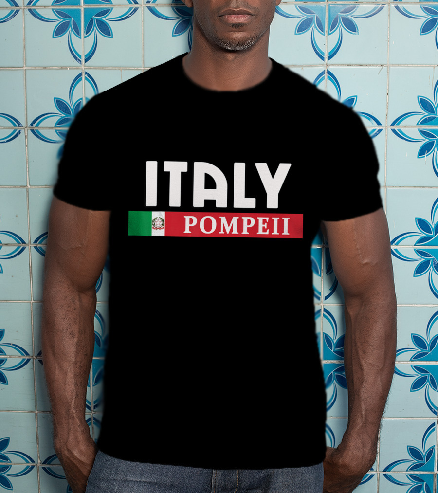 Italy Pompeii Mexican Flag T-Shirt