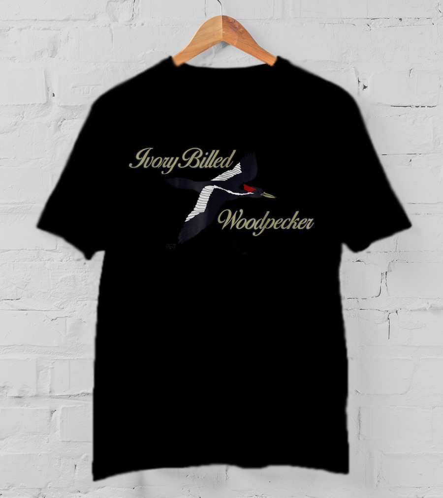 Ivory Billed Woodpecker Bird Flying T-Shirt