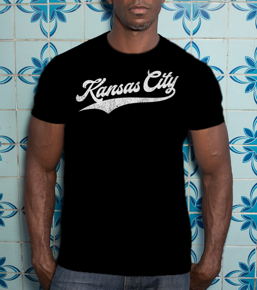 Kansas City Baseball KC Pride Retro Style Royal Blue T-Shirt