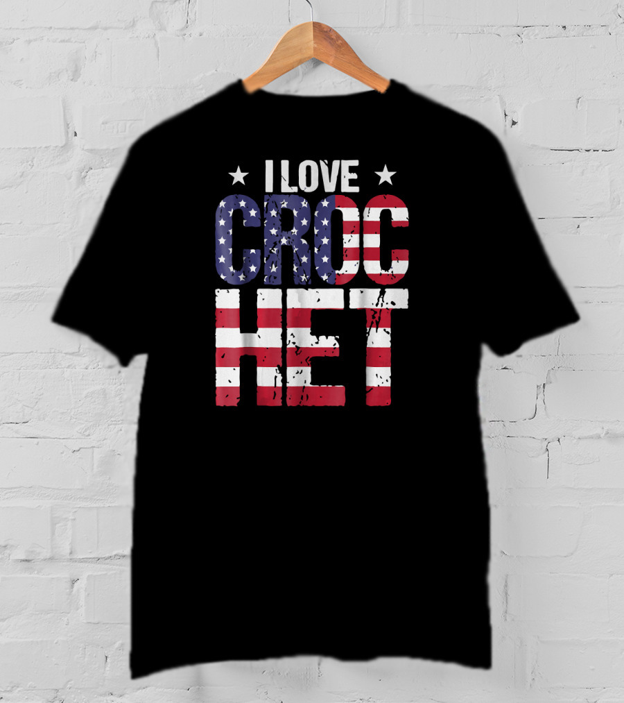 I Love American Crochet Crocheter Crochet Love T-Shirt