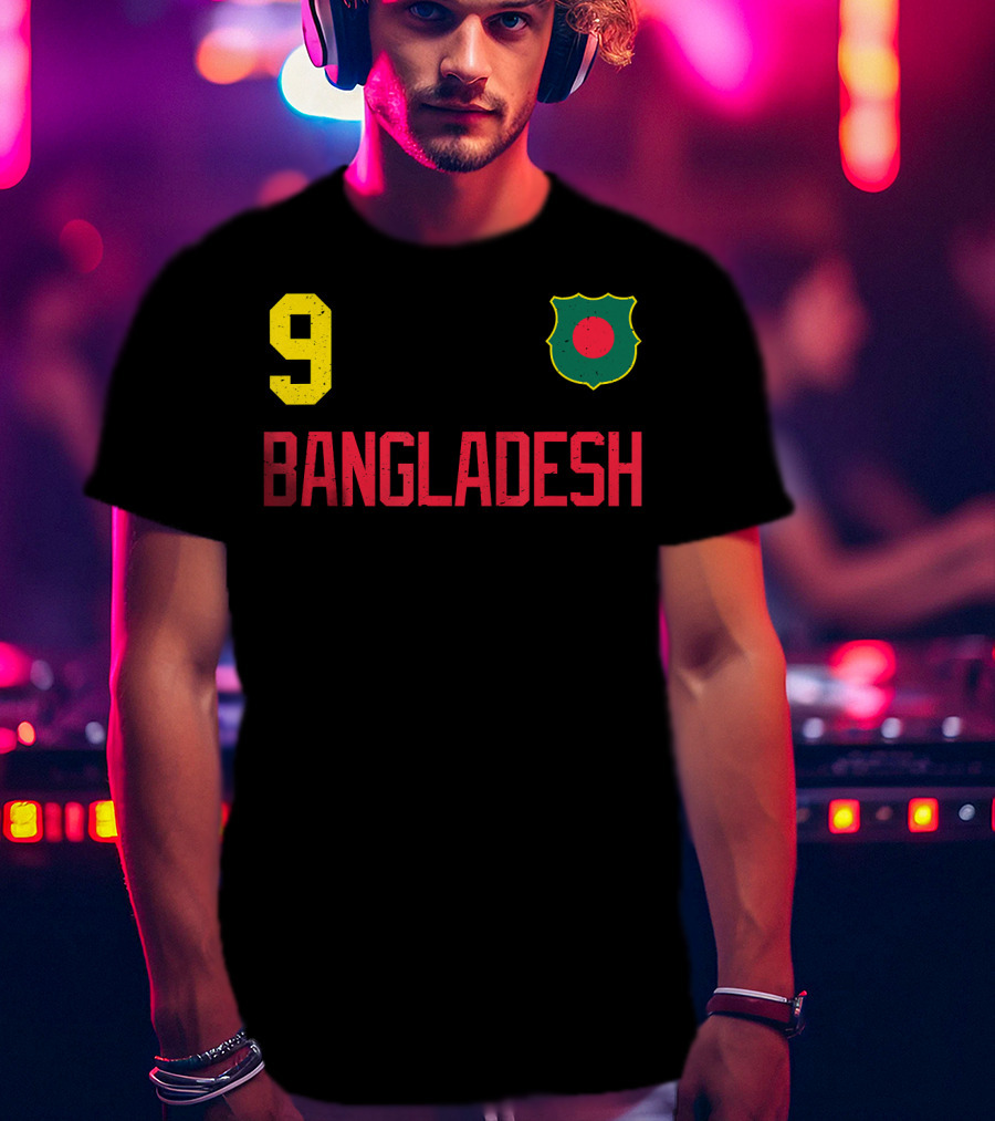9 Bangladesh Football Soccer Cricket T-Shirt