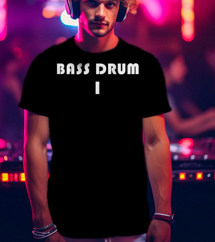 Bass Drum 1 Marching Band Drumline Back Bass Drum 1 T-Shirt