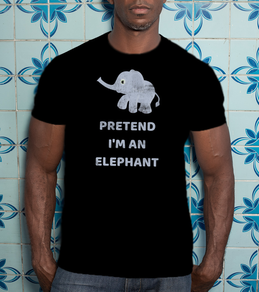 Pretend I'm An Elephant Lazy Halloween T-Shirt