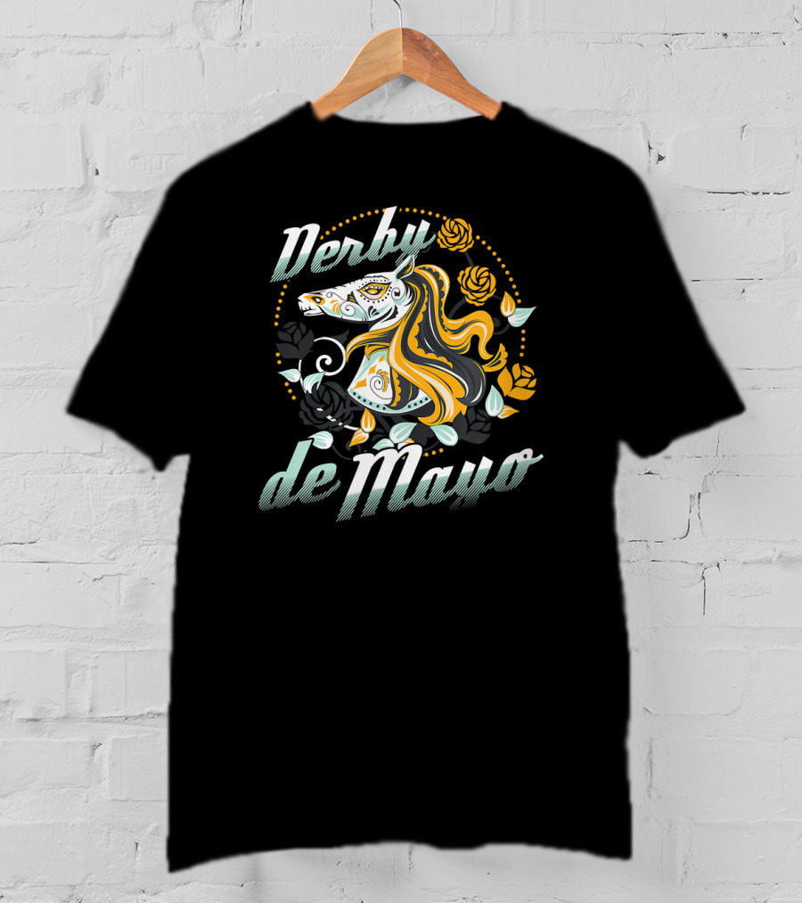 Derby De Mayo Equestrian Cinco De Mayo Horse T-Shirt