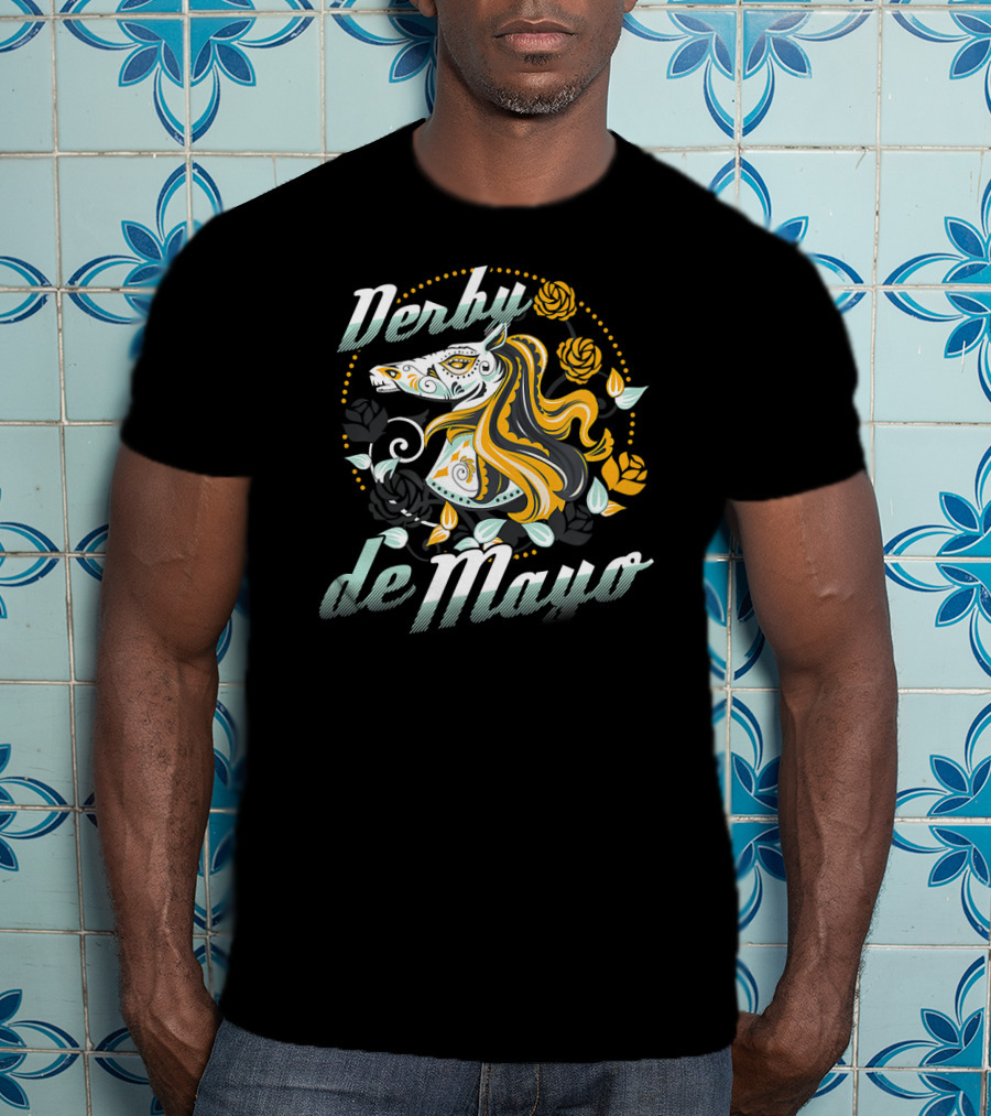 Derby De Mayo Equestrian Cinco De Mayo Horse T-Shirt