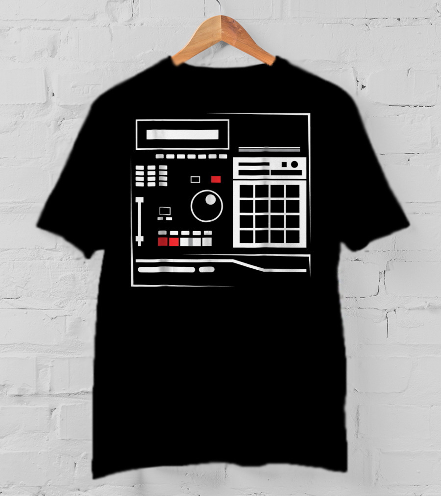 Mens MPC Drum Sampler Hiphop Music Equipment T-Shirt