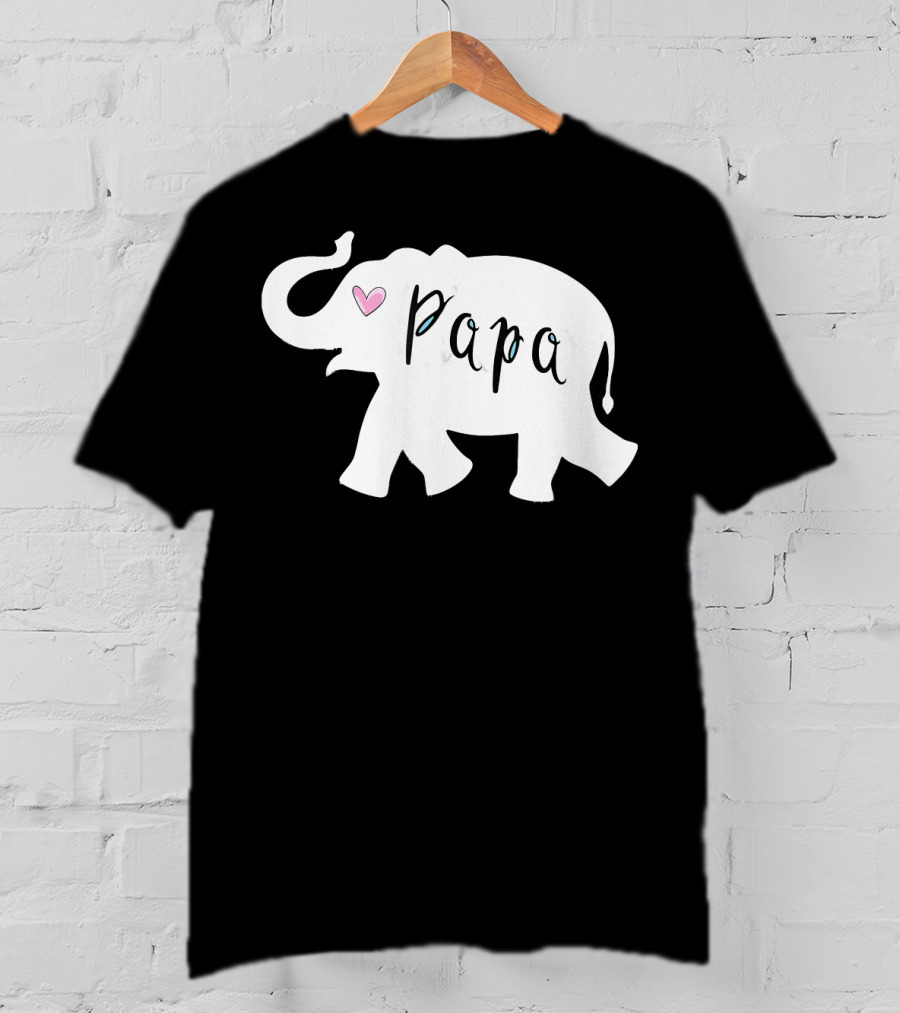 Papa Africa Elephant Father Men's T-Shirt
