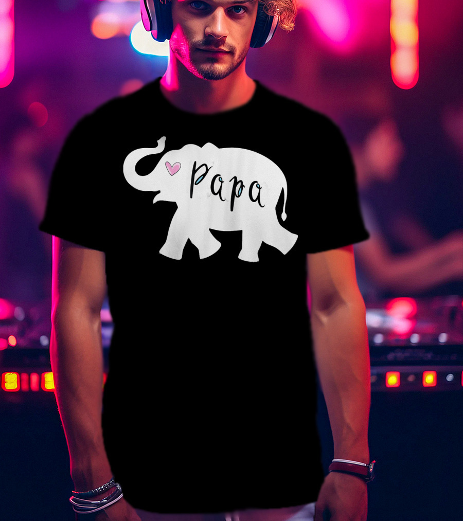 Papa Africa Elephant Father Men's T-Shirt