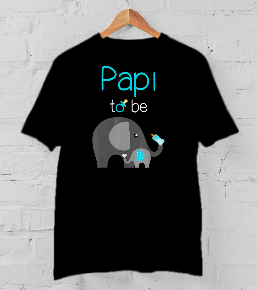 Papi To Be Elephant Baby Shower Mens T-Shirt
