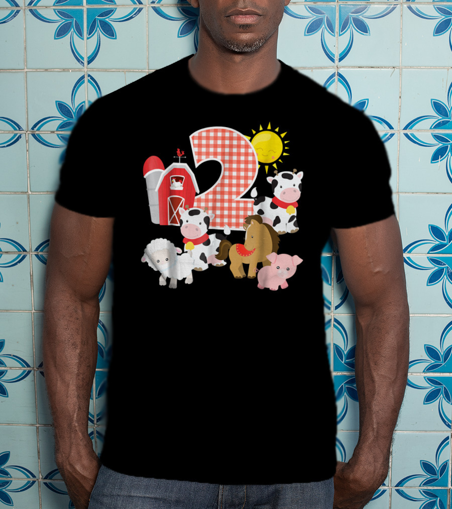 2nd Birthday Farm Animals Nursery T-Shirt