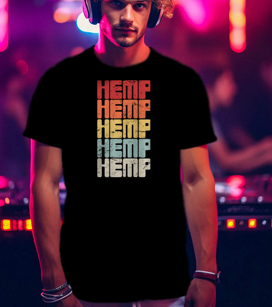 Retro Hemp Farming Organic Horticulture T-Shirt