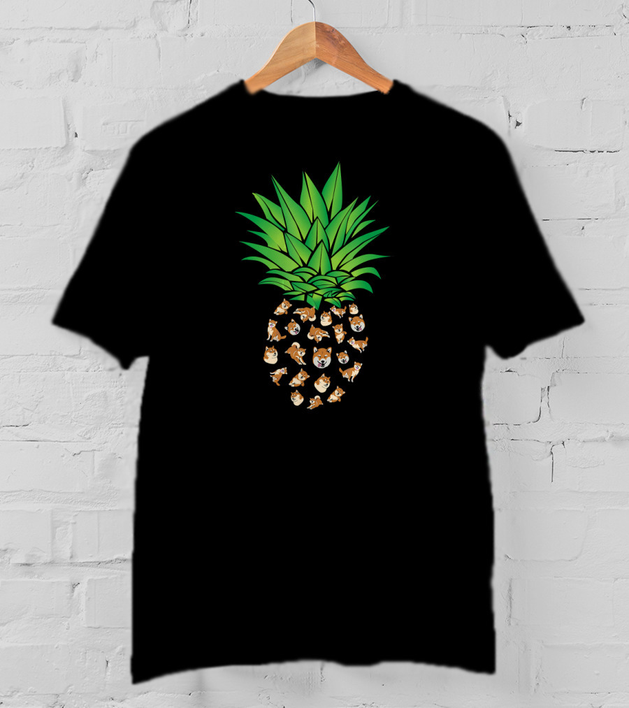 Akita Dog Pineapple Shiba Inu T-Shirt