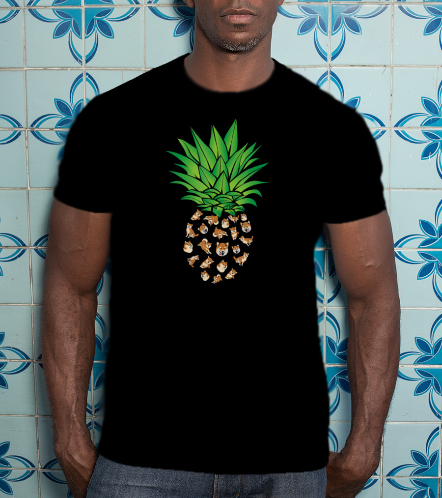 Akita Dog Pineapple Shiba Inu T-Shirt