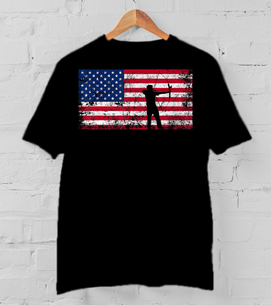 American Flag Archery T-Shirt