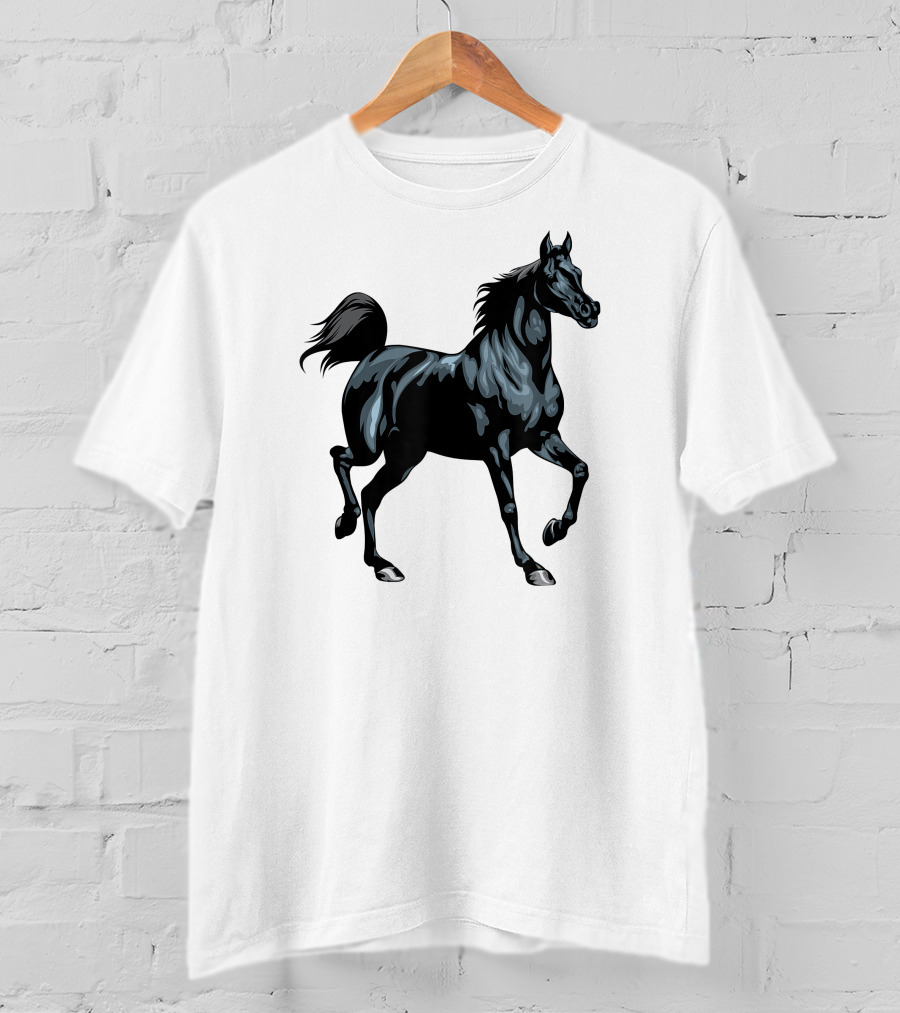 Arabian Horse Majestic Black Stallion T-Shirt