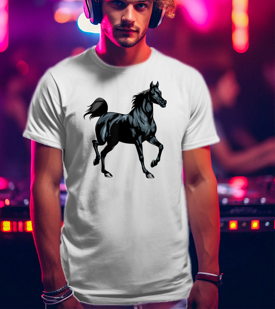 Arabian Horse Majestic Black Stallion T-Shirt