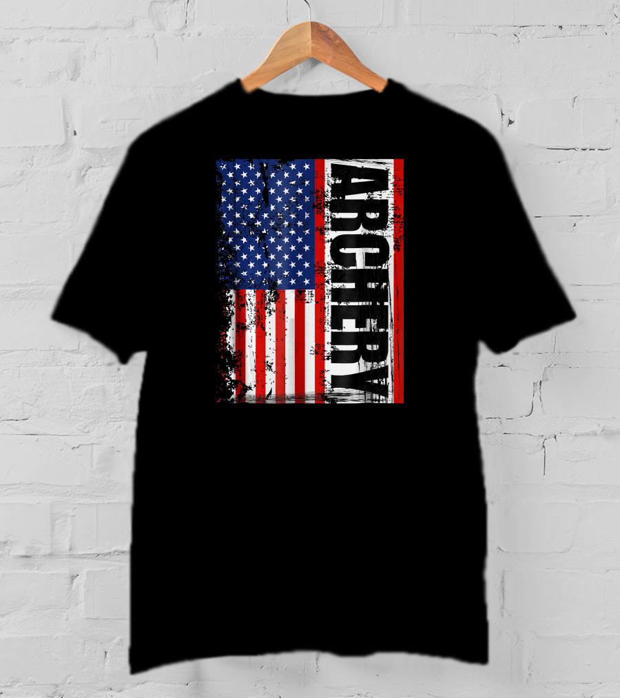 Archery American Flag Archery T-Shirt