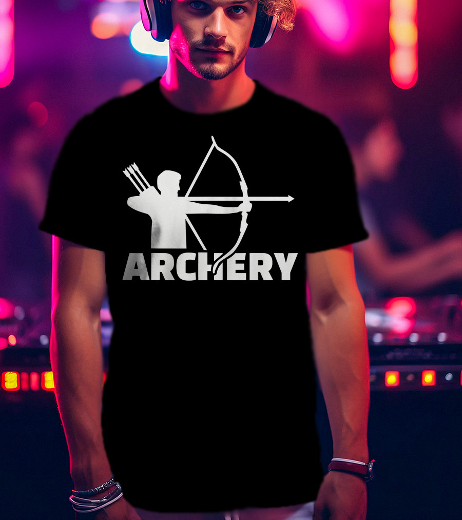 Archer With Bow And Arrows Archery T-Shirt