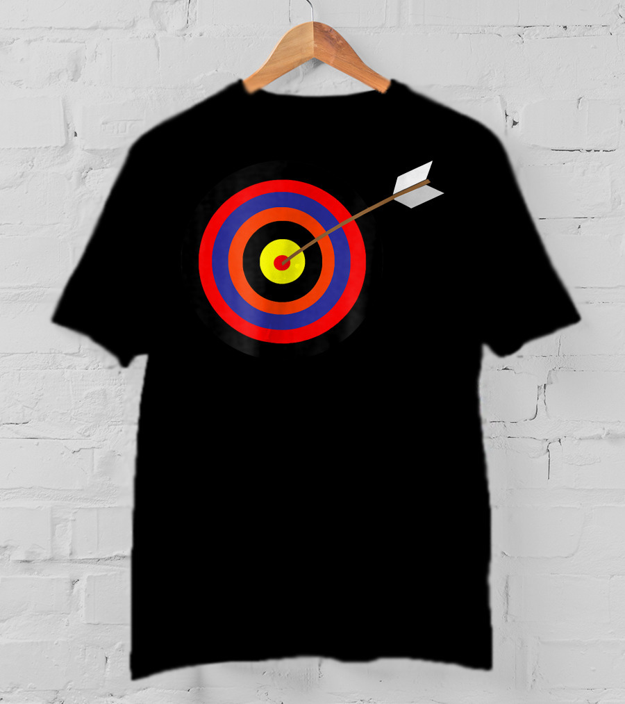 Archery Bullseye Hits The Spot Arrow Target T-Shirt