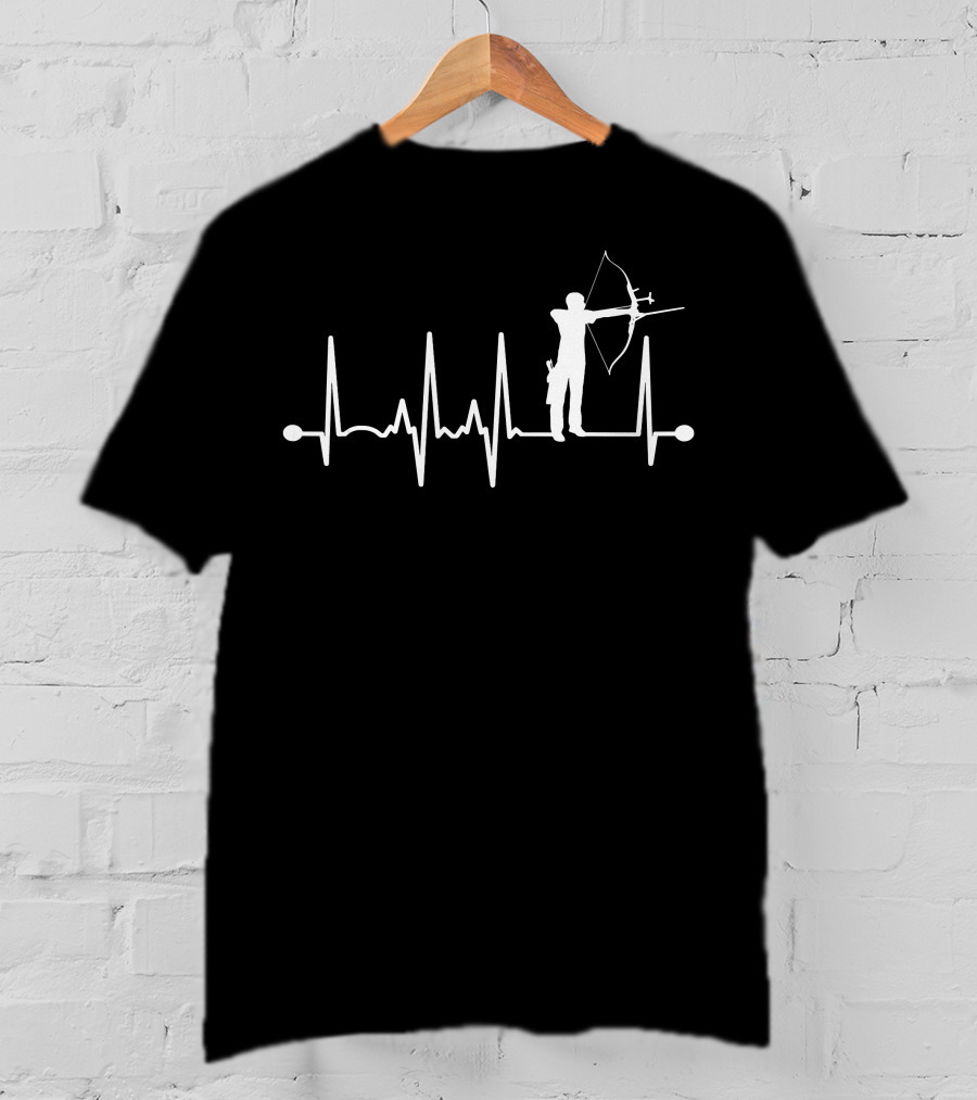 Heartbeat Archer Bow And Arrow Passion T-Shirt