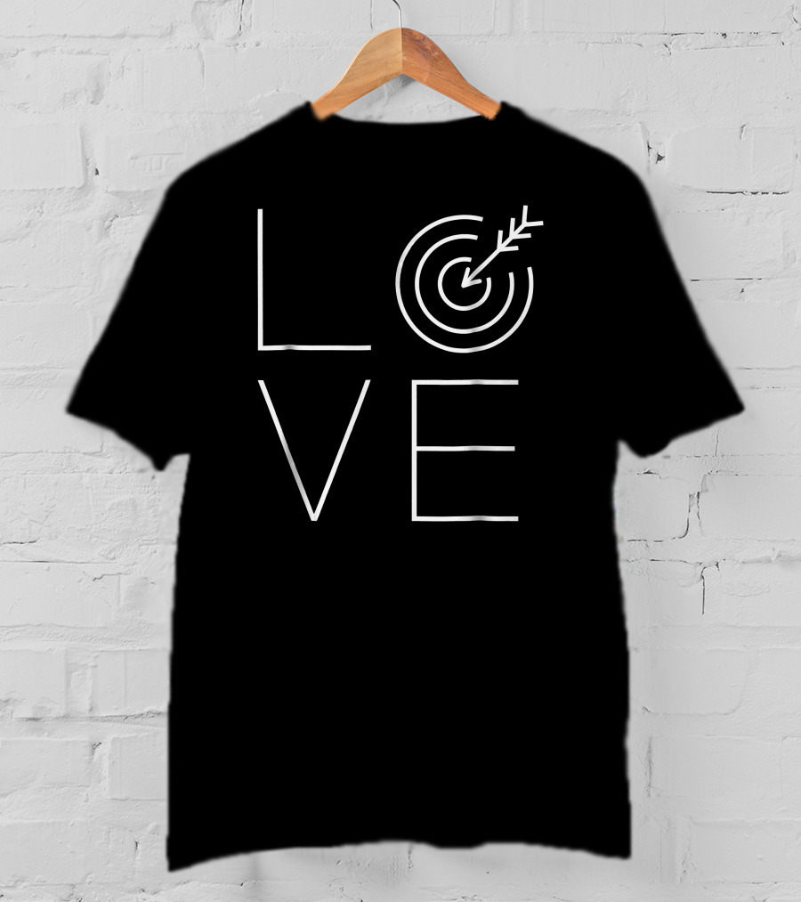 Love Target Archery Cute Novelty T-Shirt