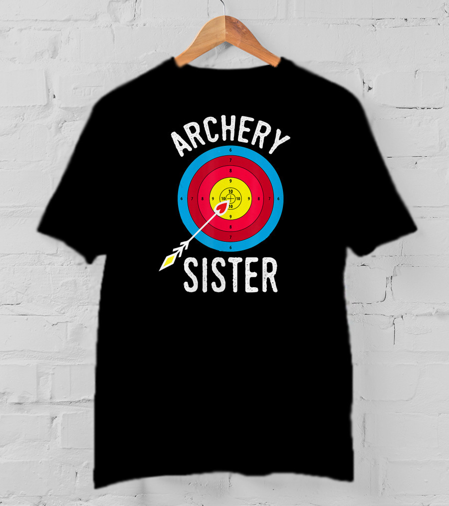 Archery Target Bullseye Sister T-Shirt