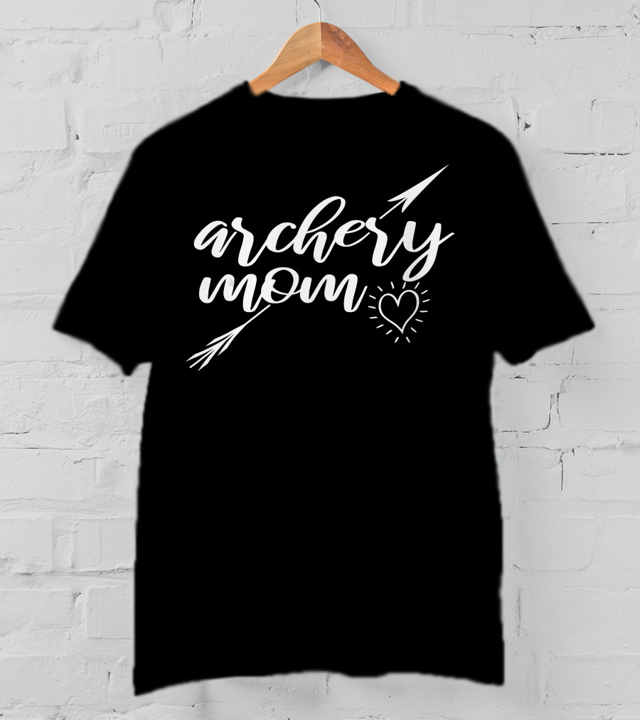 Archery Mom Arrow Heart T-Shirt
