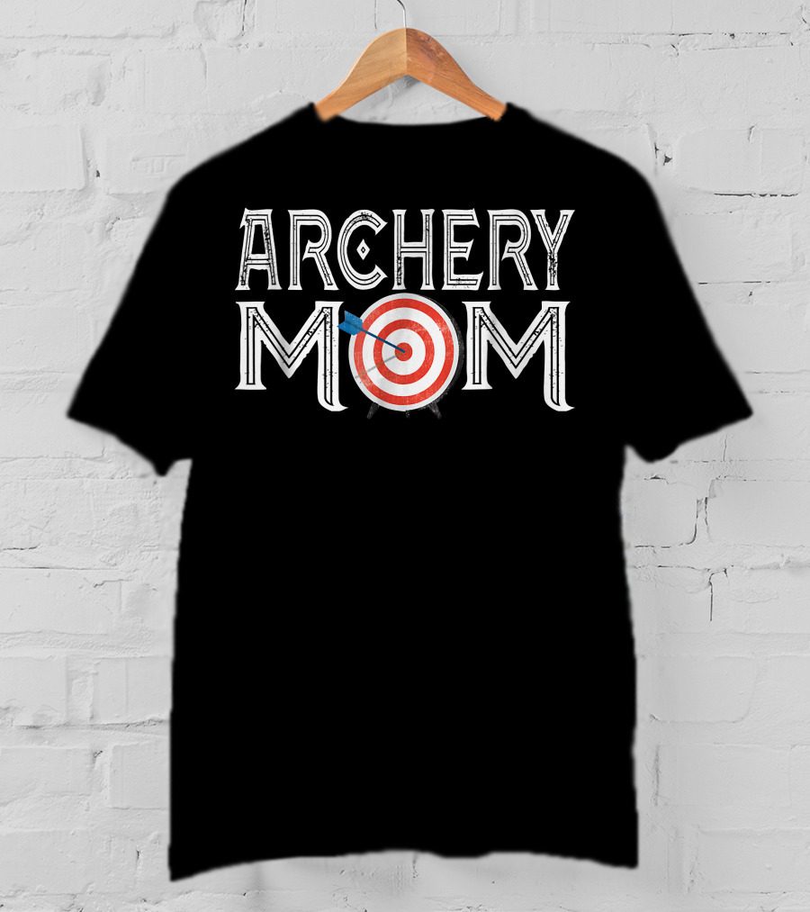 Archery Mom Retro Target Arrow T-Shirt