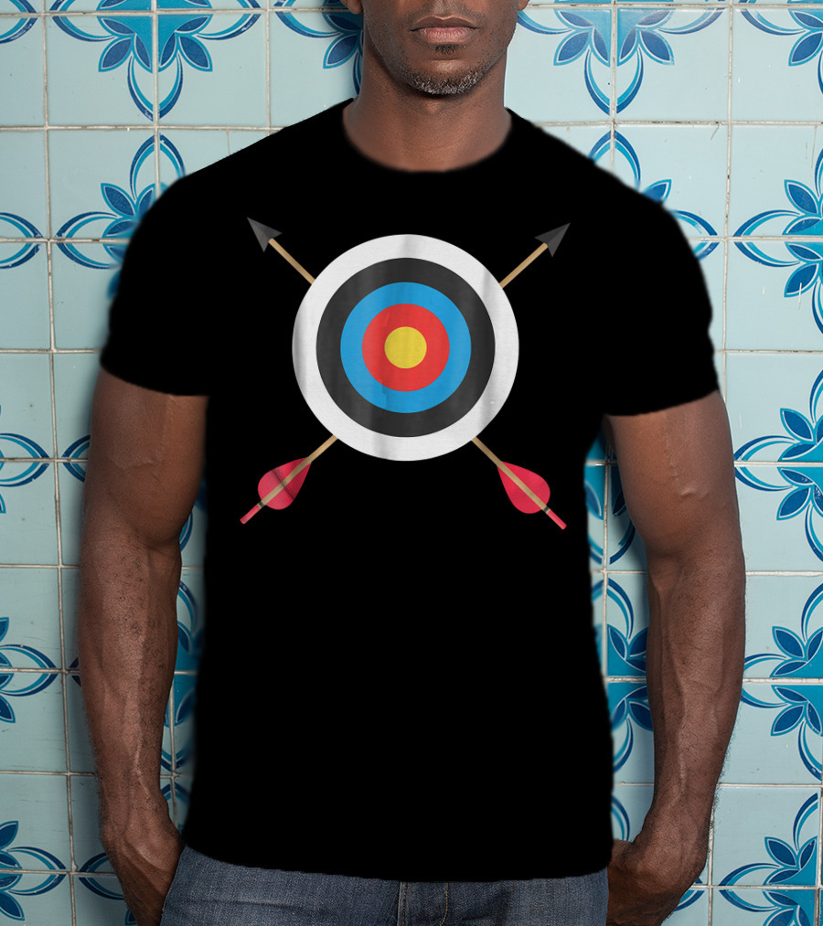 Archery Target With Crossed Arrows T-Shirt