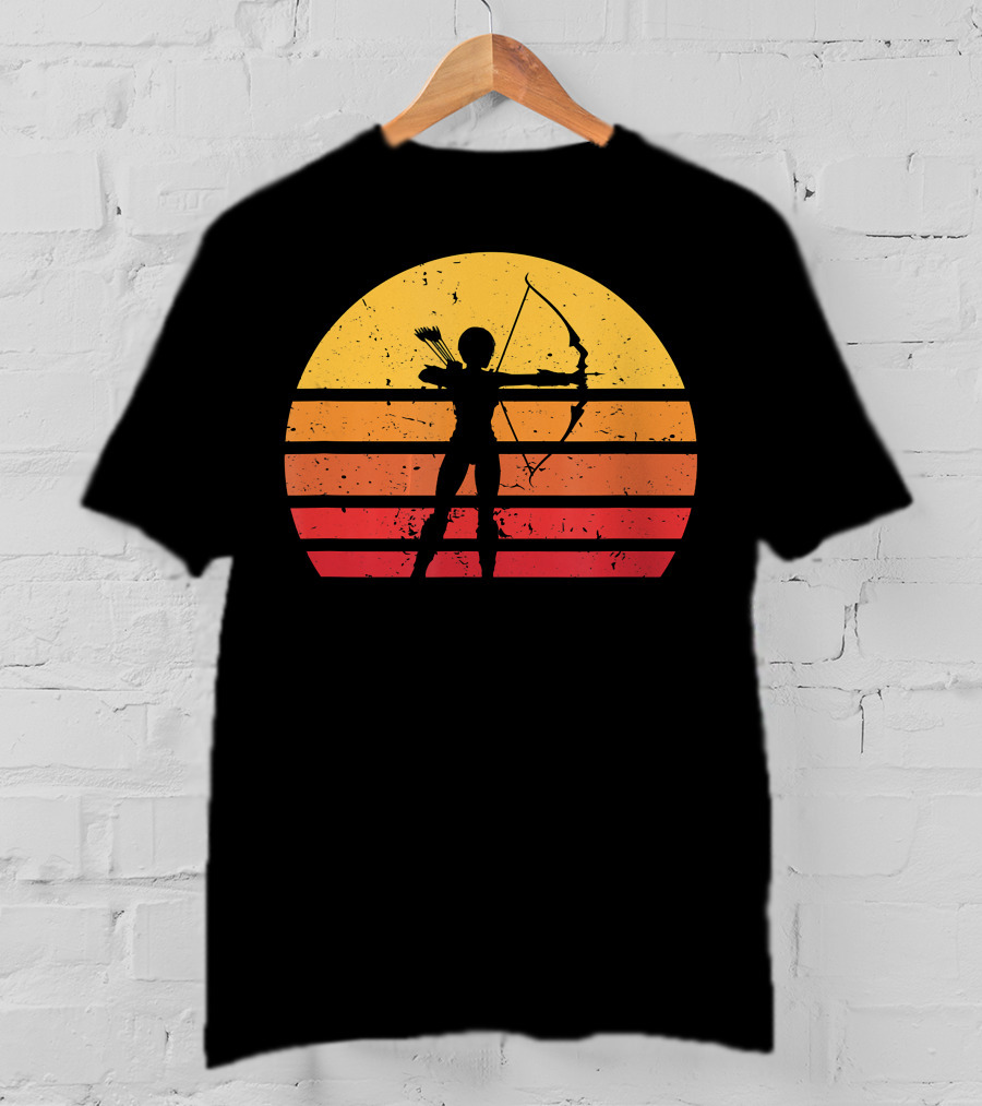 Archery Vintage Sunset Women Archer T-Shirt