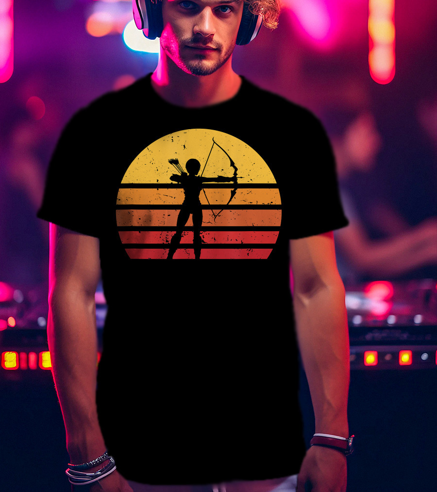 Archery Vintage Sunset Women Archer T-Shirt