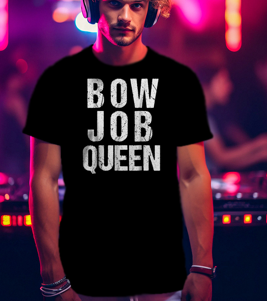 Bow Job Queen Archery Pink Bow T-Shirt