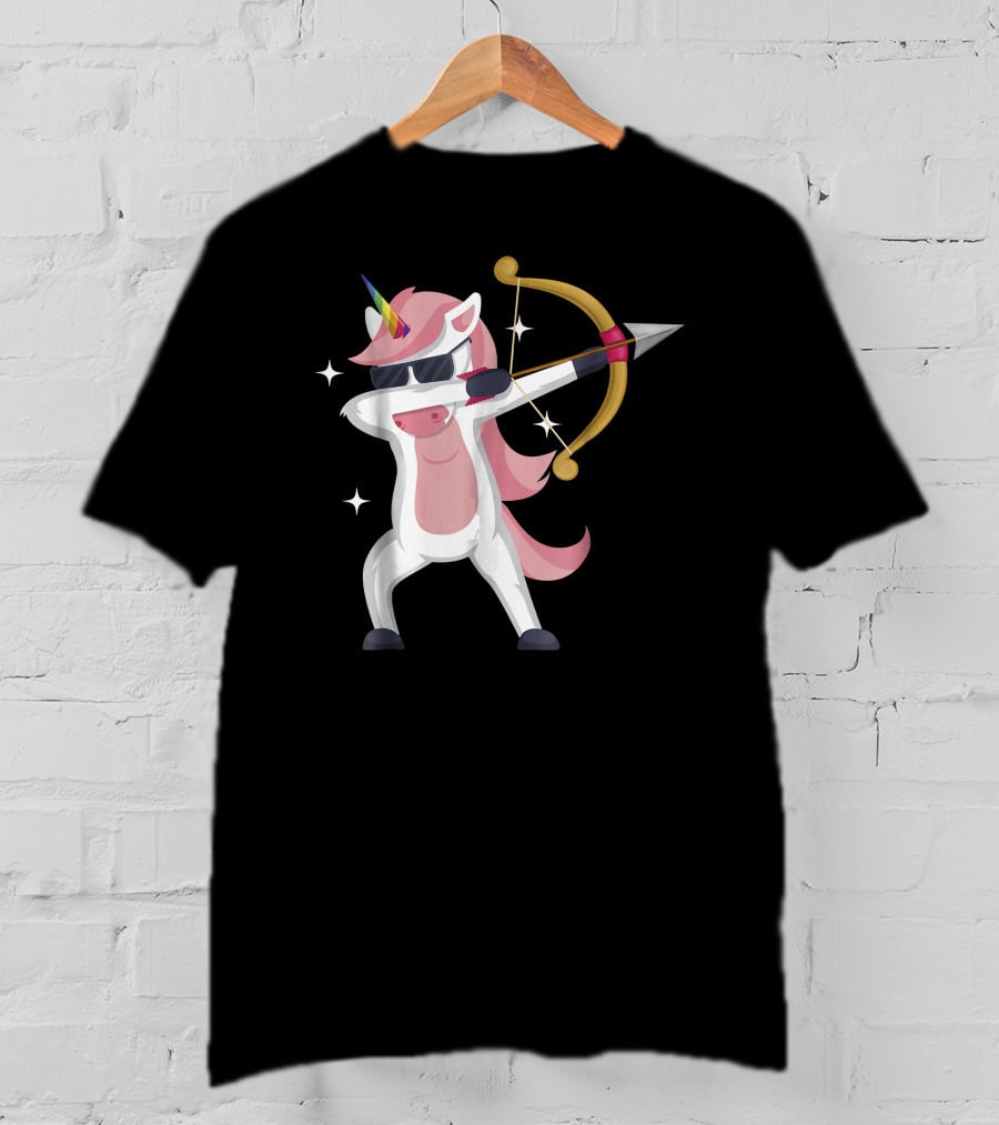 Unicorn Archer With Bow And Arrow T-Shirt