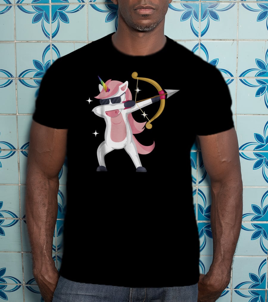 Unicorn Archer With Bow And Arrow T-Shirt