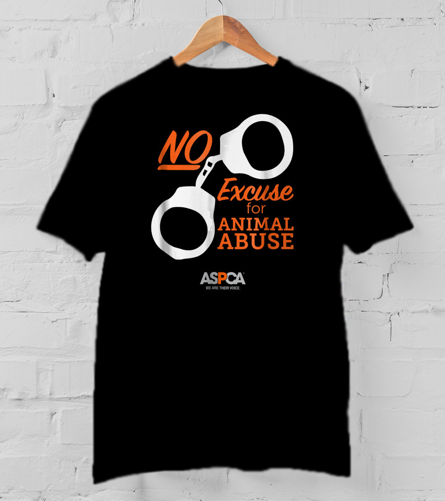 ASPCA We Are Their Voice No Excuse For Animal Abuse T-Shirt