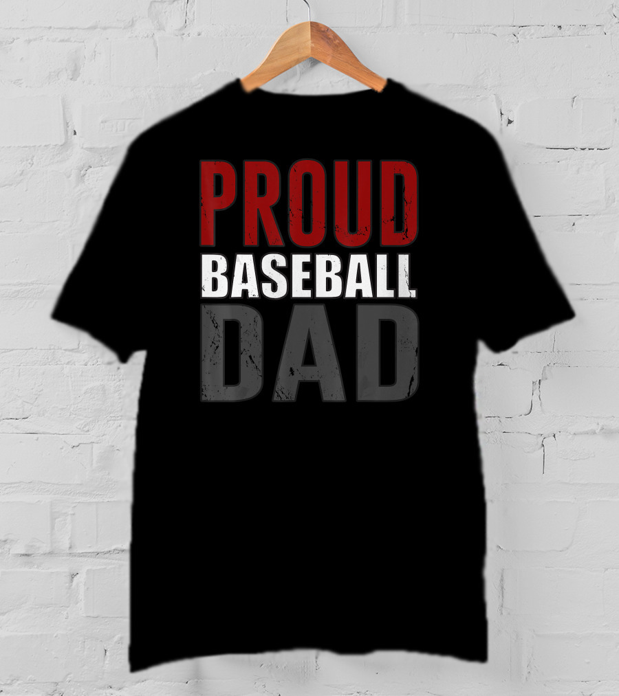 Proud Baseball Dad Awesome T-Shirt