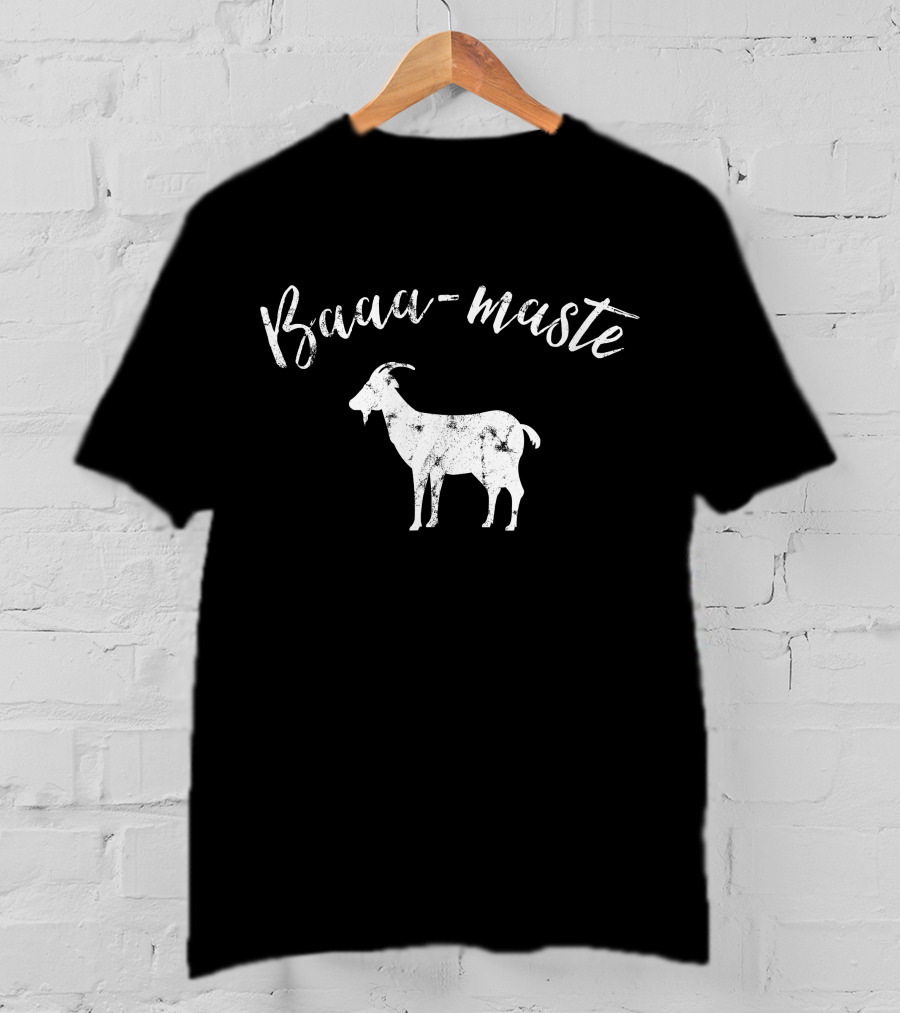 Baaa Maste Goat Namaste Yoga Enthusiast T-Shirt