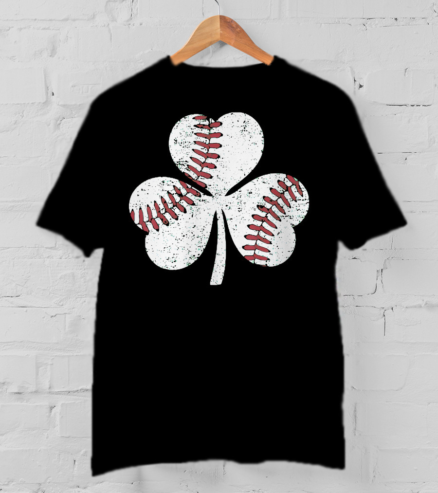 Baseball Shamrock St Patrick's Day Boy T-Shirt