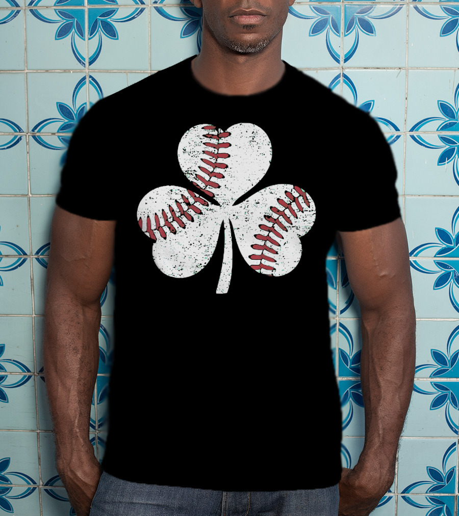 Baseball Shamrock St Patrick's Day Boy T-Shirt