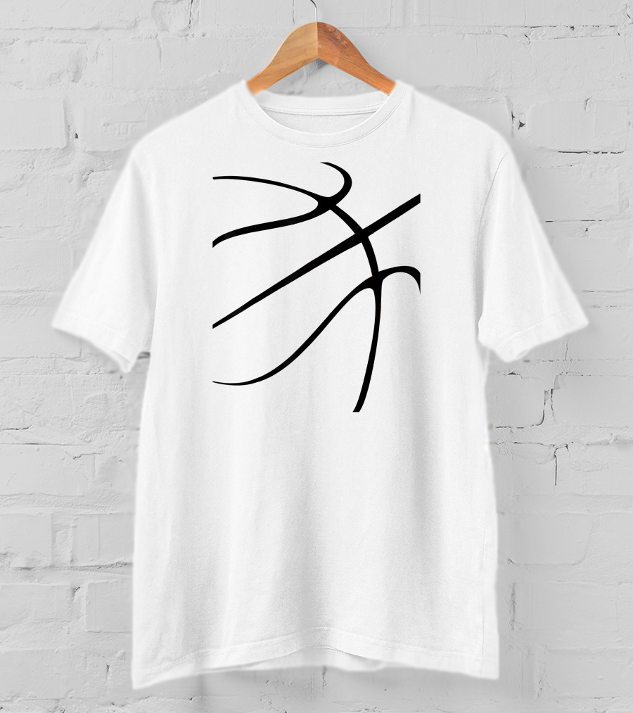 Basketball Costume Slam Dunk Dr Iconic Ball Lines T-Shirt