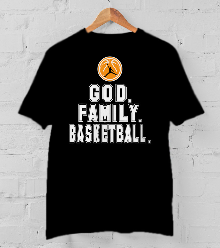 God Family Basketball Logo Iconic Trio T-Shirt