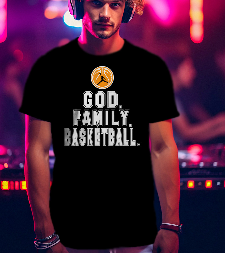 God Family Basketball Logo Iconic Trio T-Shirt
